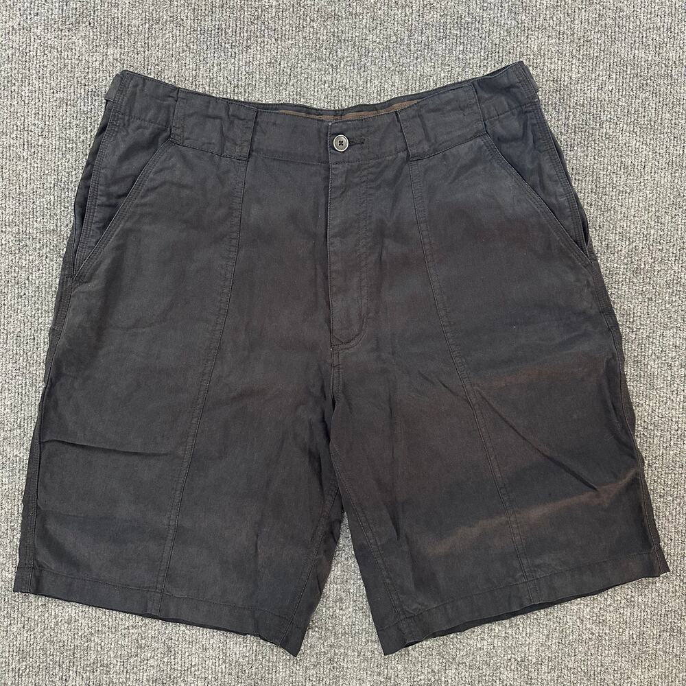 Tommy Bahama Mens Utility Short Multi-Pocket Tencel Cotton Blend Soft Neutral 33